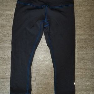 Lululemon workout capris - reversible